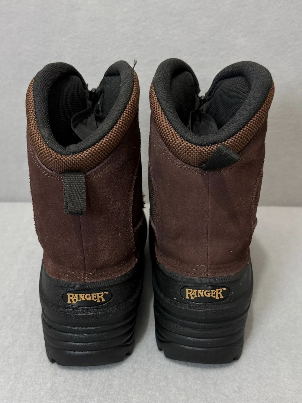 Ranger Flintlock III Men’s Winter Boots Size 12 Brown Insulated Waterproof Zip